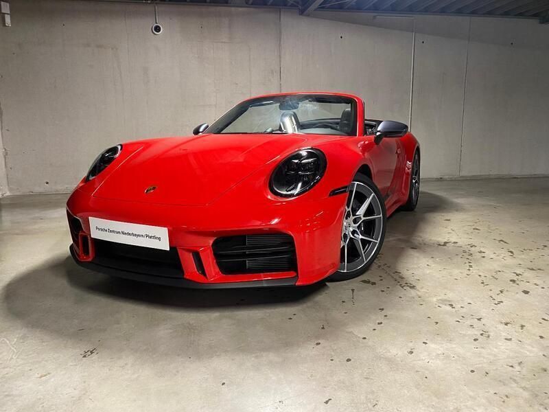 Indischrot/verdeck schwarz Gebraucht 2025 Porsche 911 Carrera T Cabrio | 148.790 € - Bild 1/4