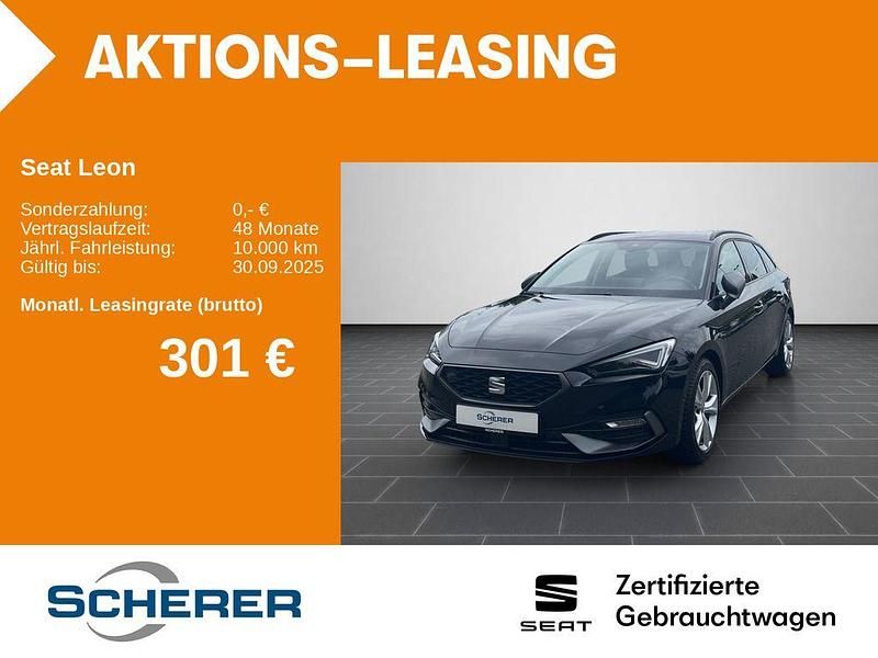 Schwarz (metallic) Gebraucht 2024 Seat Leon FR Limousine | 26.980 € (Fairer Preis) - Bild 1/4