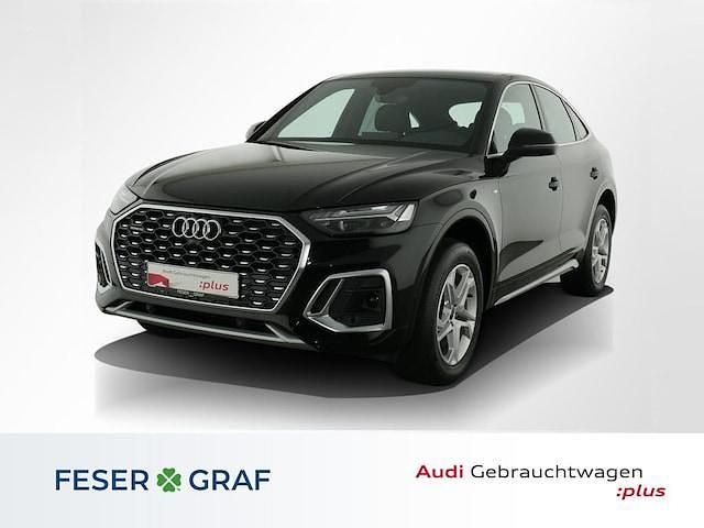 Mythosschwarz metallic Gebraucht 2023 Audi Q5 Sportback S-Line SUV | 43.990 € (Superpreis) - Bild 1/4