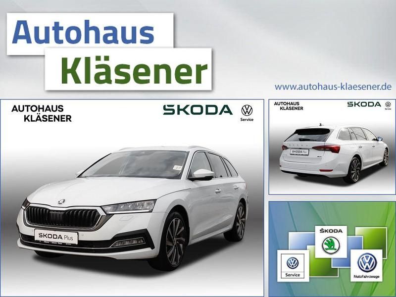Moonweiß metallic (metallic) Gebraucht 2023 Skoda Octavia Kombi | 32.870 € (Teuer) - Bild 1/4