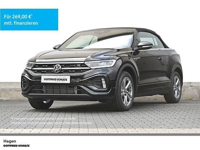 Deep black Gebraucht 2025 VW T-Roc Cabriolet R-line Cabrio | 39.980 € (Teuer) - Bild 1/4