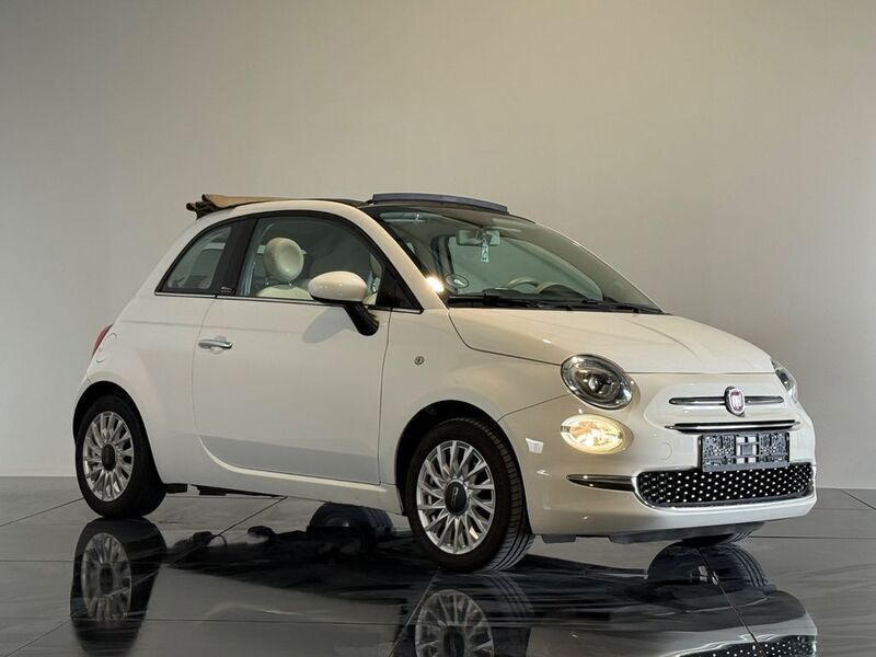 Weiß Gebraucht 2016 Fiat 500 Lounge Cabrio | 7.490 € (Fairer Preis) - Bild 1/4