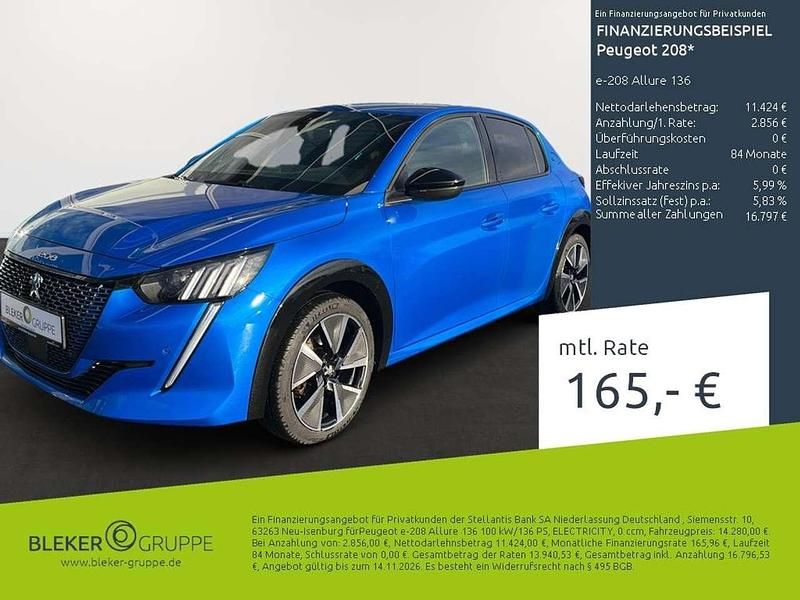Blau/typ aussenverkleidung met Gebraucht 2020 Peugeot 208 Allure Kleinwagen | 14.280 € (Fairer Preis) - Bild 1/3