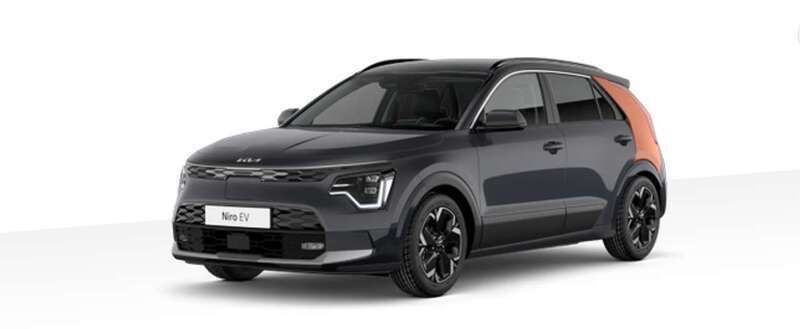 Grau ((agt) interstellar grau met.) Gebraucht 2023 Kia e-Niro 3 SUV | 32.975 € (Teuer) - Bild 1/1