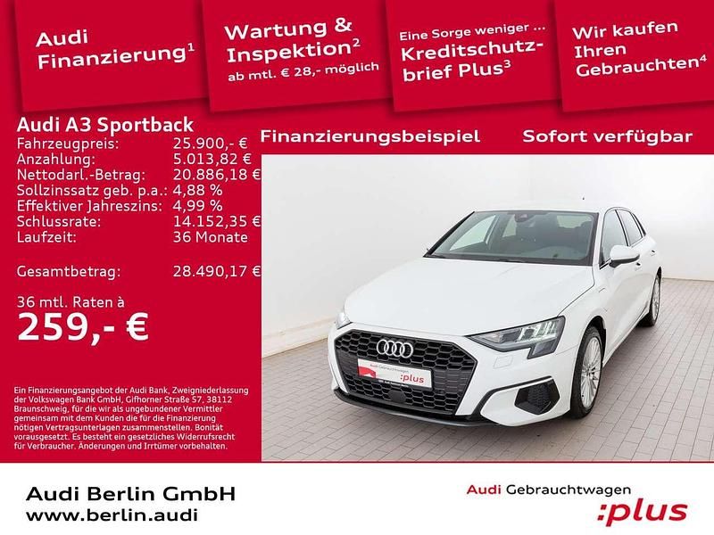 Ibisweiß Gebraucht 2022 Audi A3 e-tron Advanced Plus Kleinwagen | 25.900 € (Fairer Preis) - Bild 1/3