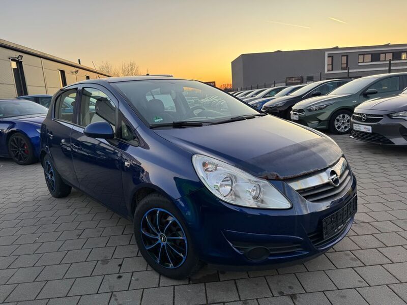 Blau Gebraucht 2008 Opel Corsa Edition Limousine | 1.350 € (Guter Preis) - Bild 1/4