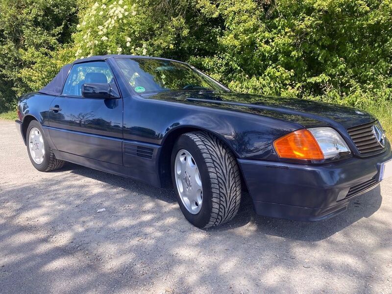 Blau Gebraucht 1993 Mercedes SL500 Cabrio | 28.500 € - Bild 1/4