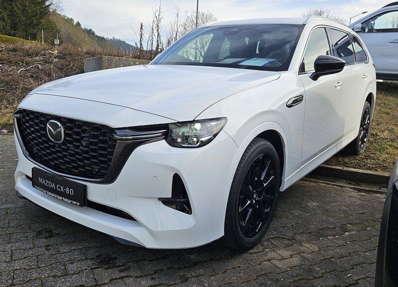 Weiß Neu 2024 Mazda CX-80 Homura-Line SUV | 57.990 € (Etwas zu teuer) - Bild 1/4