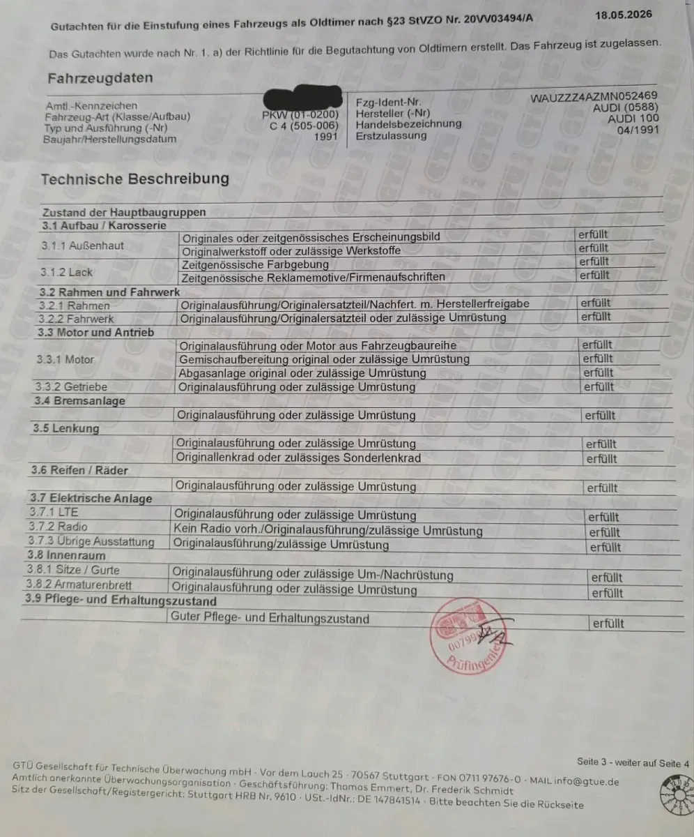 Gebraucht Audi 100 136 PS (100 kW) 1991 Rot Limousine