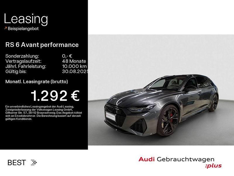 Daytonagrau perleffekt Gebraucht 2024 Audi RS6 Performance Kombi | 126.999 € (Superpreis) - Bild 1/4