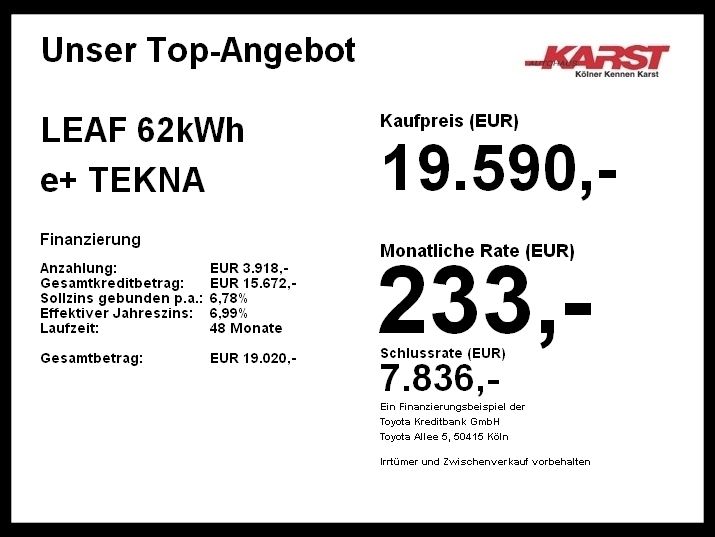 Gebraucht Nissan Leaf Tekna 160 kW (218 PS) 2021 Grau Kleinwagen