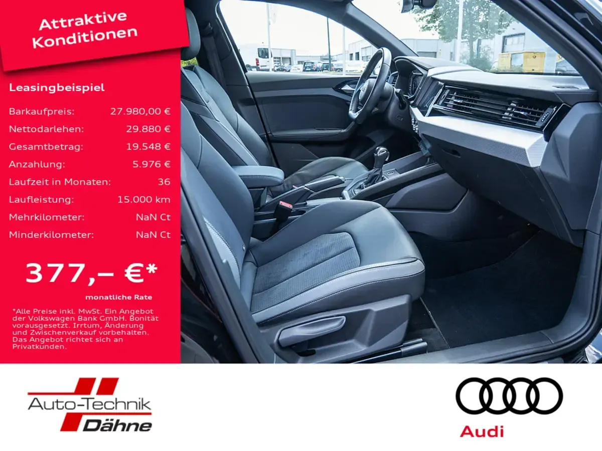 Gebraucht Audi A1 Sportback S-Line 110 PS (80 kW) 2024 Schwarz Kleinwagen