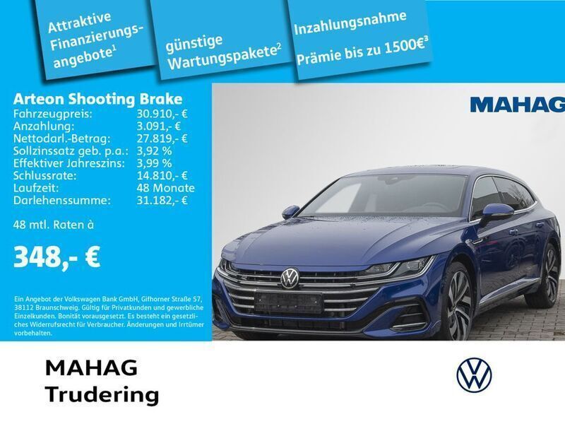 Blau Gebraucht 2022 VW Arteon R-line Limousine | 32.497 € (Fairer Preis) - Bild 1/2