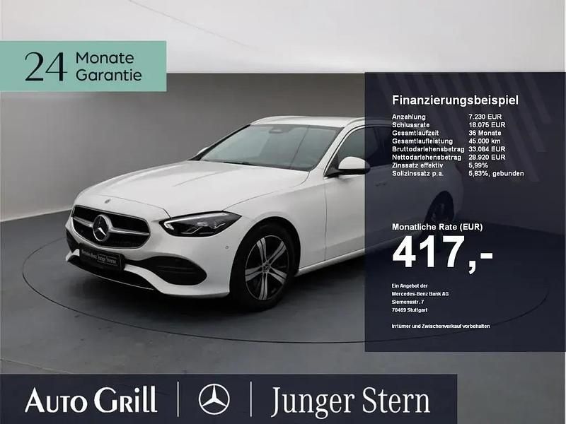 Polarweiss Gebraucht 2024 Mercedes C200 Avantgarde Kombi | 34.920 € (Fairer Preis) - Bild 1/4