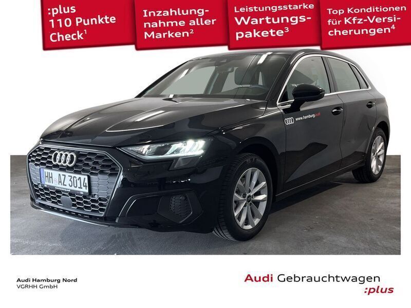 Schwarz Gebraucht 2024 Audi A3 Sportback Comfort Kleinwagen | 22.890 € (Fairer Preis) - Bild 1/3