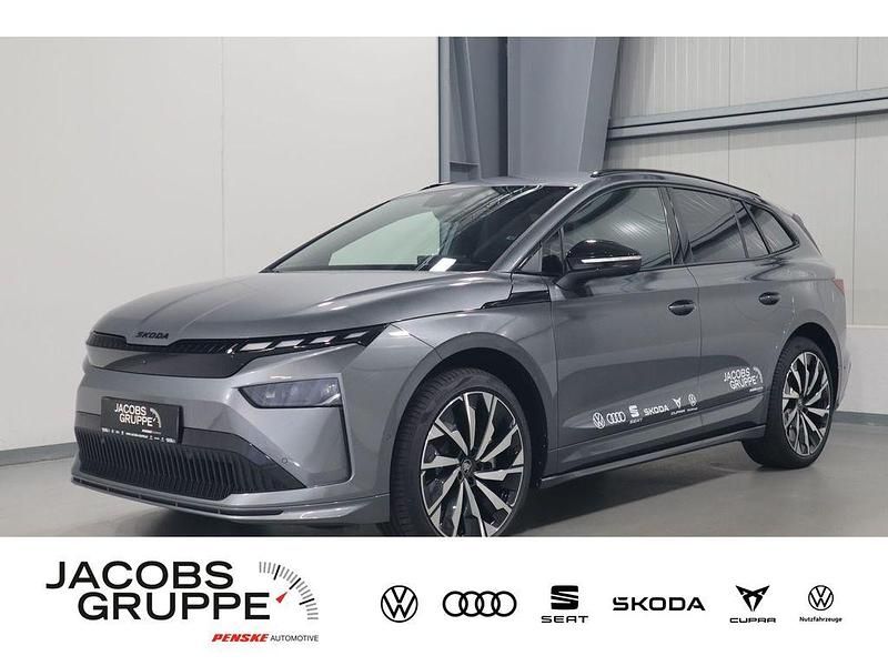 Grau Gebraucht 2025 Skoda Enyaq iV SportLine SUV | 56.345 € (Teuer) - Bild 1/4