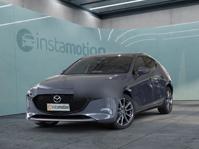 Grau Gebraucht 2024 Mazda 3 Exclusive-Line Limousine | 27.366 € (Superpreis) - Bild 1/2