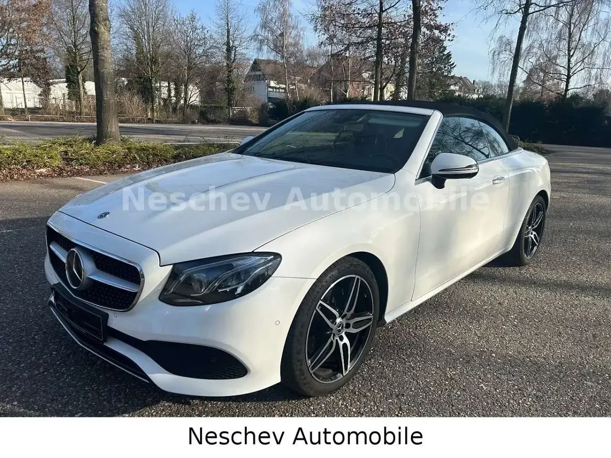 Brugt Mercedes E220 194 HK (142 kW) 2019 Hvid Cabriolet