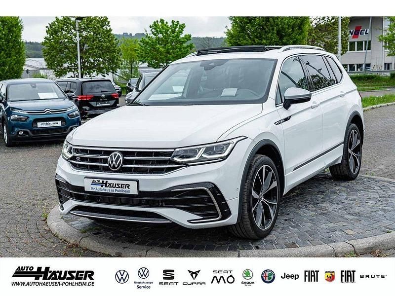 Weiss Gebraucht 2023 VW Tiguan Allspace R-line SUV | 42.475 € (Etwas zu teuer) - Bild 1/4