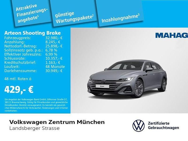 Grau Gebraucht 2023 VW Arteon R-line Limousine | 32.980 € (Fairer Preis) - Bild 1/3