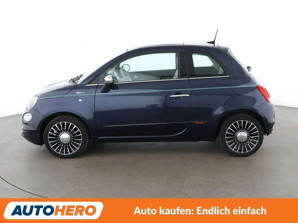 Gebraucht Fiat 500 Riva 69 PS (50 kW) 2017 Blau Kleinwagen