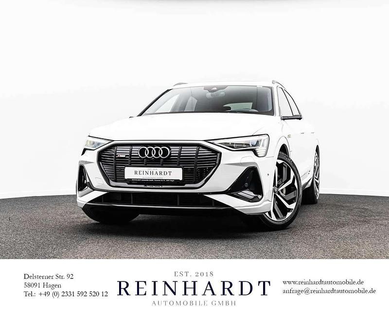 Gletscherweiß metallic Gebraucht 2021 Audi e-tron Sportback S-Line SUV | 36.705 € (Fairer Preis) - Bild 1/3