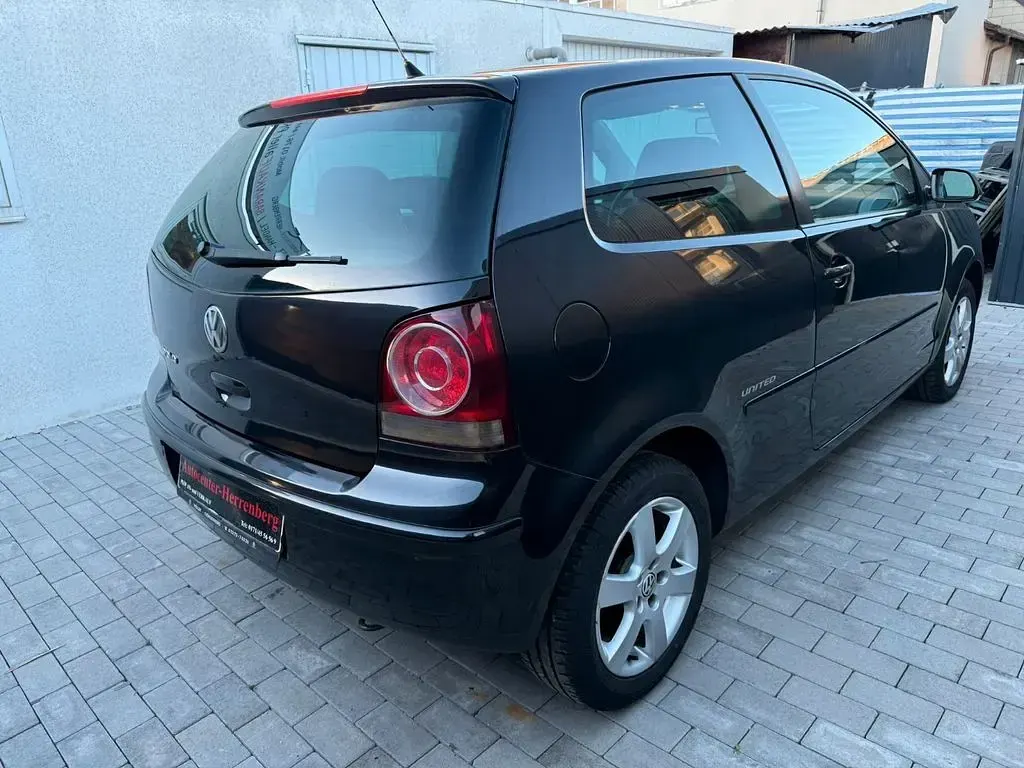 Gebraucht VW Polo United 60 PS (44 kW) 2008 Blackmagic Kleinwagen