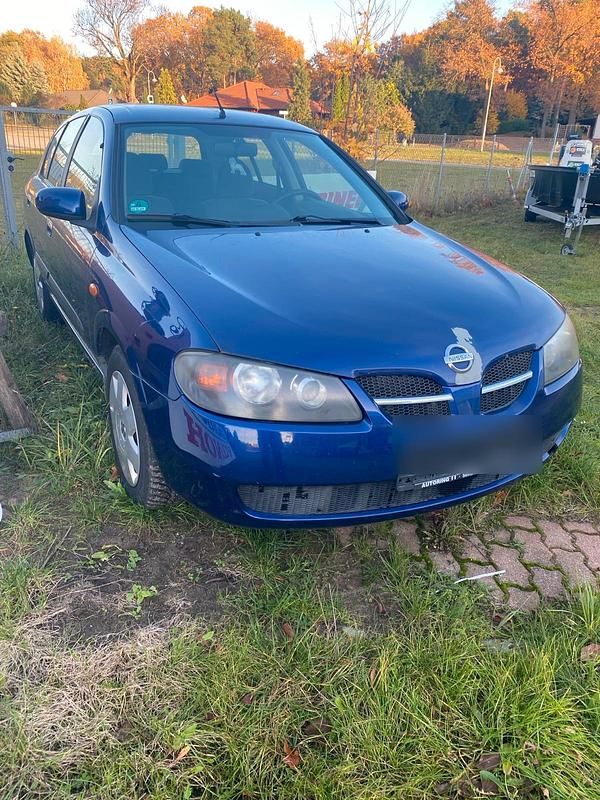 Blau Gebraucht 2003 Nissan Almera Limousine | 1.000 € (Guter Preis) - Bild 1/4