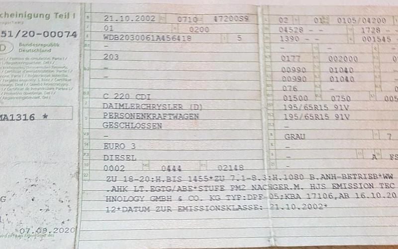 Grau Gebraucht 2002 Mercedes C220 Limousine | 2.250 € (Fairer Preis) - Bild 1/1