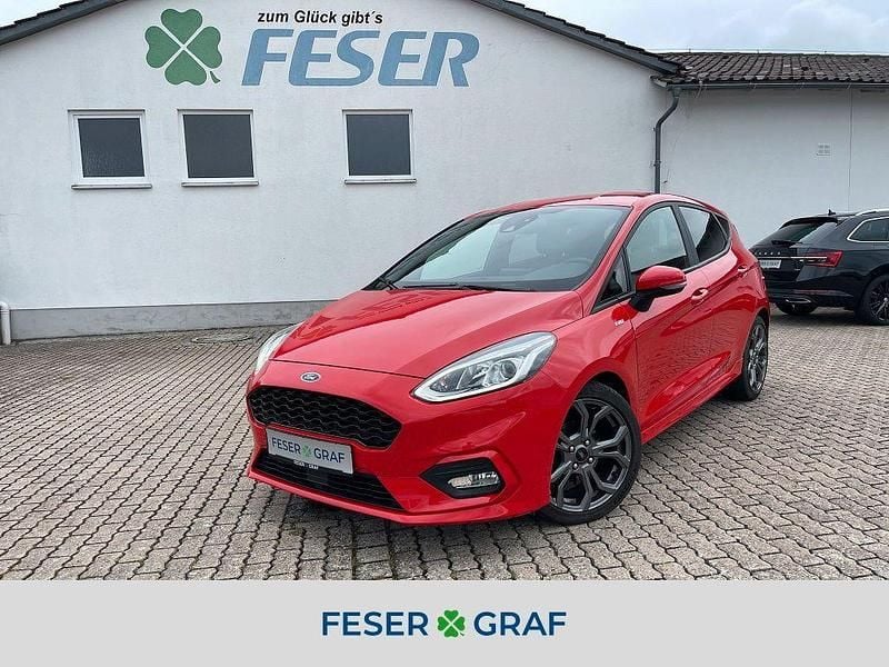 Rot Gebraucht 2017 Ford Fiesta ST-Line Kleinwagen | 10.870 € (Fairer Preis) - Bild 1/4