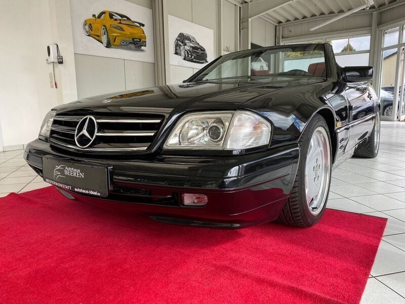 Schwarz Gebraucht 1998 Mercedes SL320 AMG Cabrio | 23.990 € (Fairer Preis) - Bild 1/4