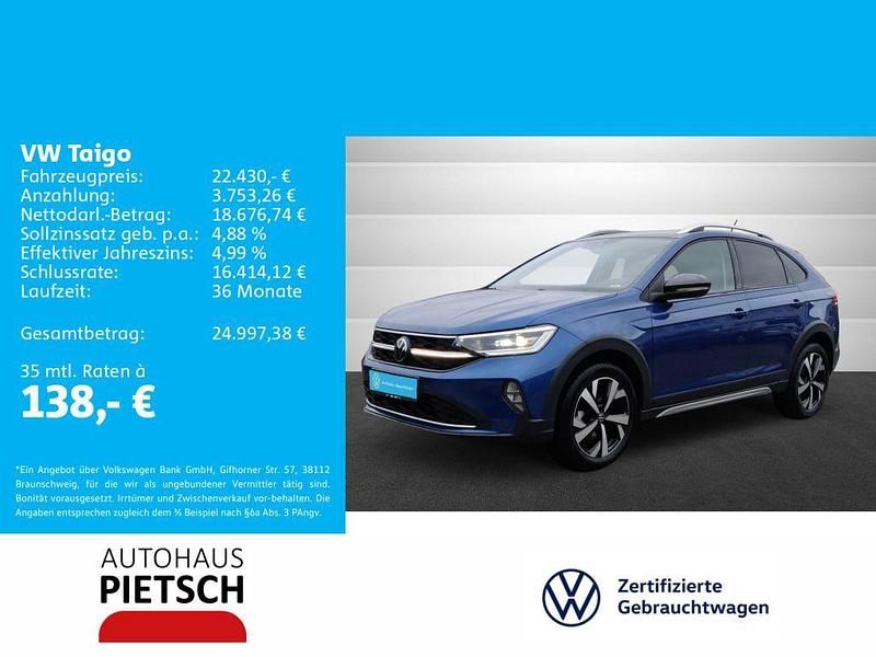 Gebraucht VW Taigo Style 110 PS (80 kW) 2024 Blau SUV