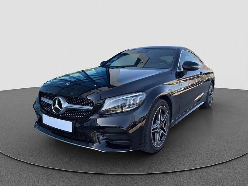 Schwarz Gebraucht 2021 Mercedes C400 AMG line Coupé | 43.189 € (Fairer Preis) - Bild 1/4