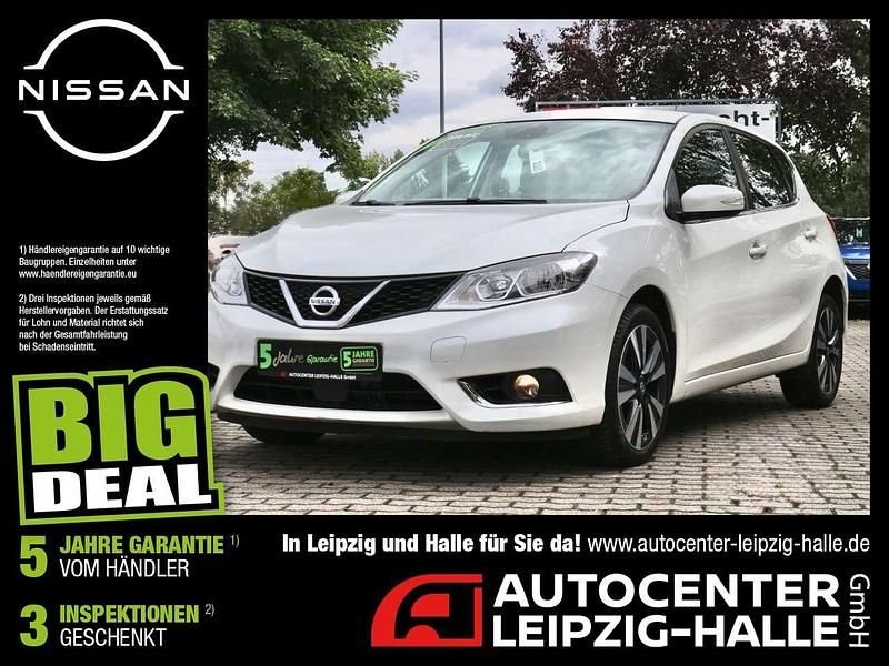 Brilliant white (m) Gebraucht 2017 Nissan Pulsar N-Connecta Limousine | 12.970 € (Etwas zu teuer) - Bild 1/4