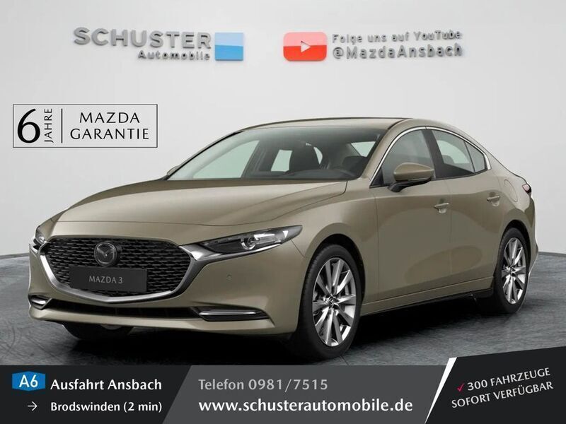 Grau Gebraucht 2024 Mazda 3 Limousine | 29.780 € (Fairer Preis) - Bild 1/3