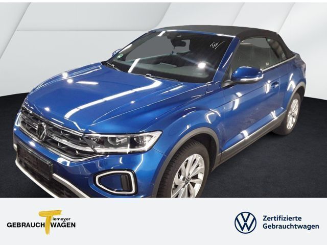 Blau Gebraucht 2024 VW T-Roc Cabriolet Style Cabrio | 24.990 € (Superpreis) - Bild 1/1