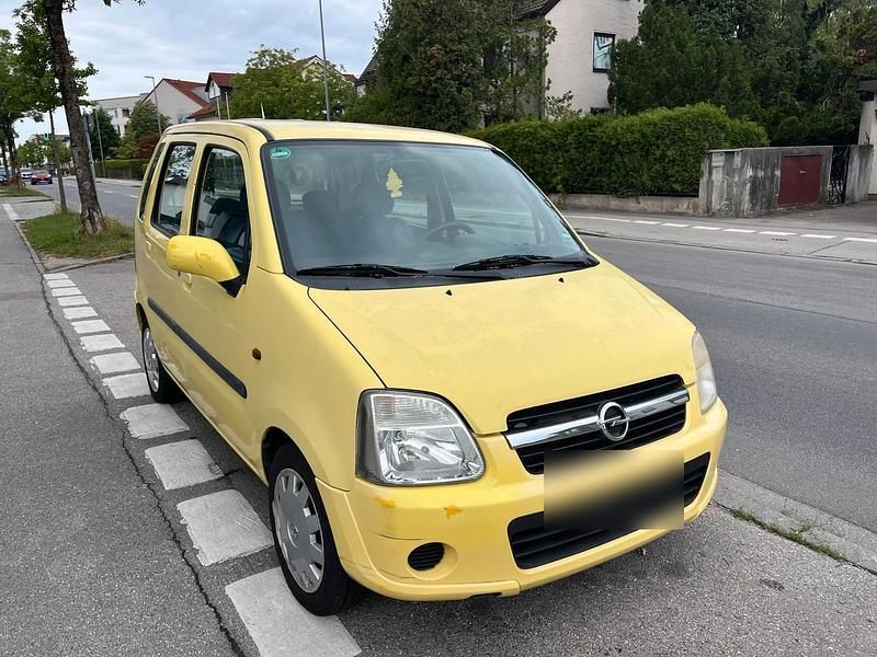 Gelb Gebraucht 2004 Opel Agila Kleinwagen | 299 € (Guter Preis) - Bild 1/4