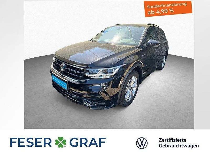 Deep black perleffekt Gebraucht 2024 VW Tiguan Allspace R-line SUV | 39.390 € (Guter Preis) - Bild 1/1