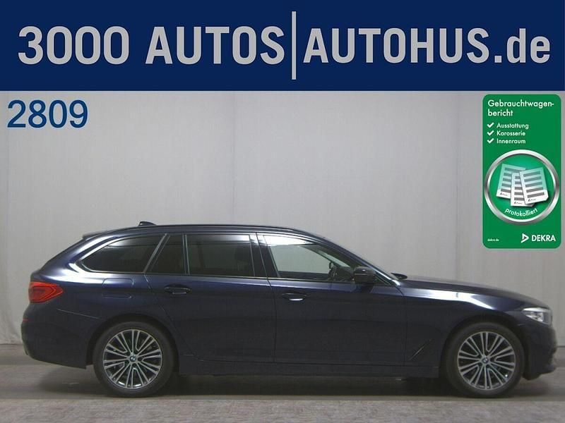 Imperialblau brillanteffekt me Gebraucht 2020 BMW 520 Sport Line Kombi | 19.980 € (Superpreis) - Bild 1/4