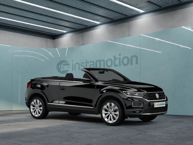 Schwarz Gebraucht 2022 VW T-Roc Cabriolet Style Cabrio | 29.390 € (Fairer Preis) - Bild 1/2