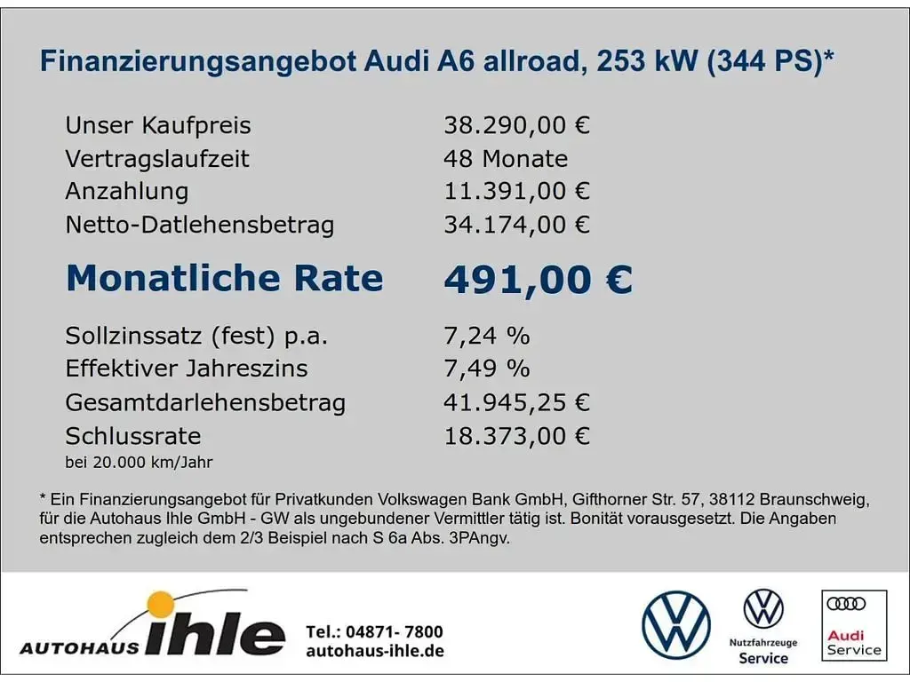Gebraucht Audi A6 Allroad Ambiente 344 PS (253 kW) 2022 Weiss Kombi