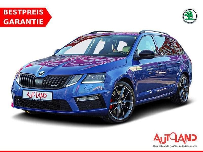 Raceblau metallic (metallic) Gebraucht 2020 Skoda Octavia RS Kombi | 26.950 € (Guter Preis) - Bild 1/4
