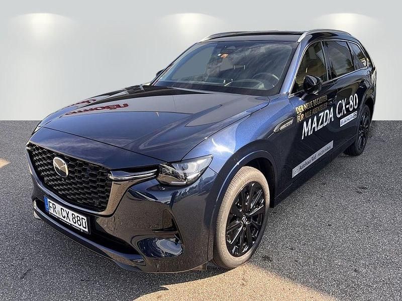 Blau Gebraucht 2025 Mazda CX-80 Homura-Line SUV | 59.990 € (Fairer Preis) - Bild 1/4
