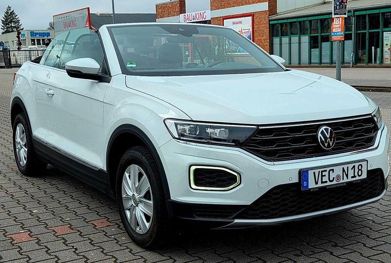 Gebraucht VW T-Roc Cabriolet 150 PS (110 kW) 2021 Weiß Cabrio