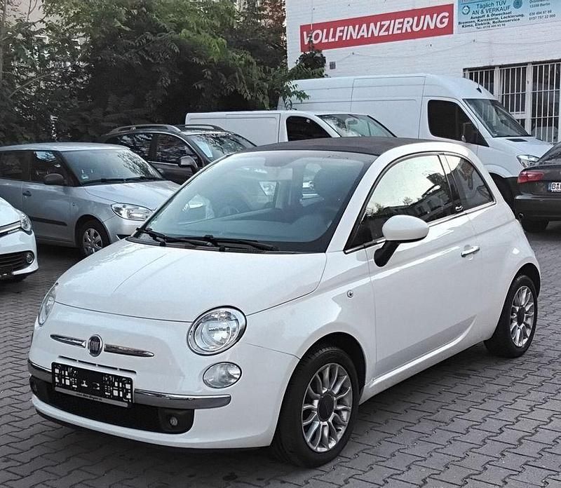 Bianco bianco/ bossa nova/calc Gebraucht 2012 Fiat 500 Lounge Cabrio | 5.250 € (Fairer Preis) - Bild 1/4