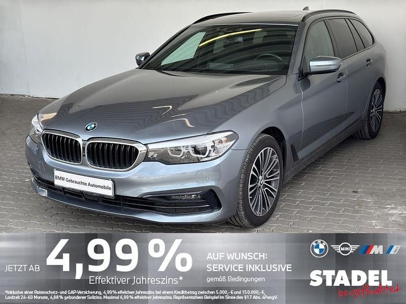 Bluestone metallic Gebraucht 2020 BMW 520 Sport Line Kombi | 27.349 € (Fairer Preis) - Bild 1/4