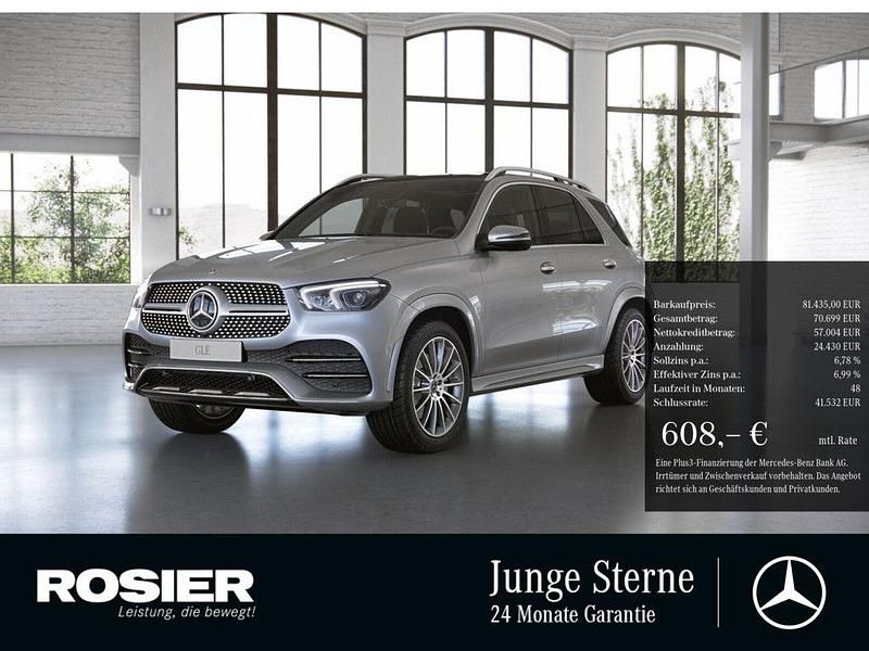 Silber / hightechsilber (metallic) Gebraucht 2023 Mercedes GLE400 Exclusive SUV | 81.435 € (Teuer) - Bild 1/4