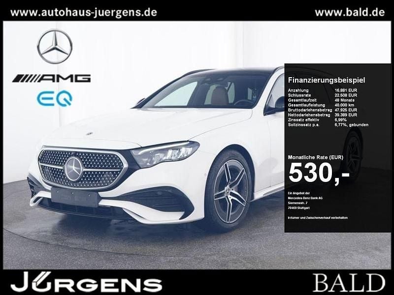 Weiss polarweiss Gebraucht 2024 Mercedes E300 AMG Kombi | 55.690 € (Fairer Preis) - Bild 1/4