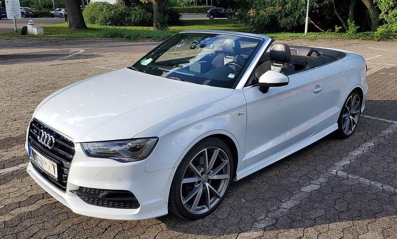 Weiß Gebraucht 2015 Audi A3 Cabriolet S-Line Cabrio | 12.999 € (Guter Preis) - Bild 1/4