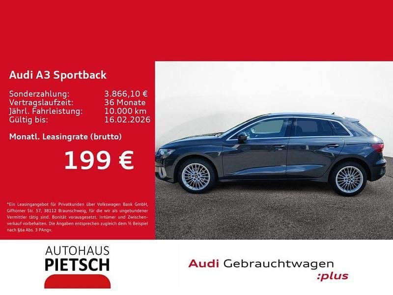 Manhattangrau metallic Gebraucht 2024 Audi A3 Advanced Plus Limousine | 28.990 € (Superpreis) - Bild 1/4
